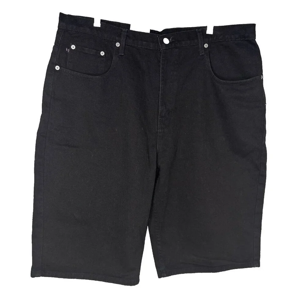 Ralph Lauren Polo Jeans Black Shorts Men's Size 40 x 12 New Embroidered Logo Y2K